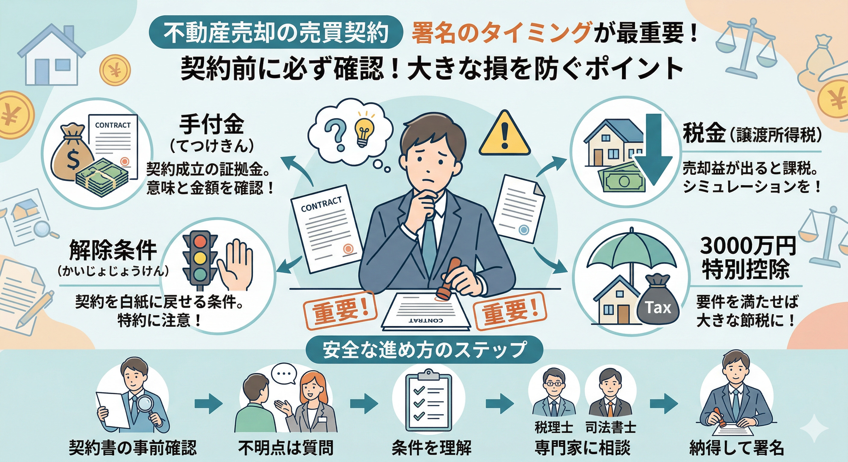 その署名、まだ早い。売買契約で一番危ないタイミングの画像