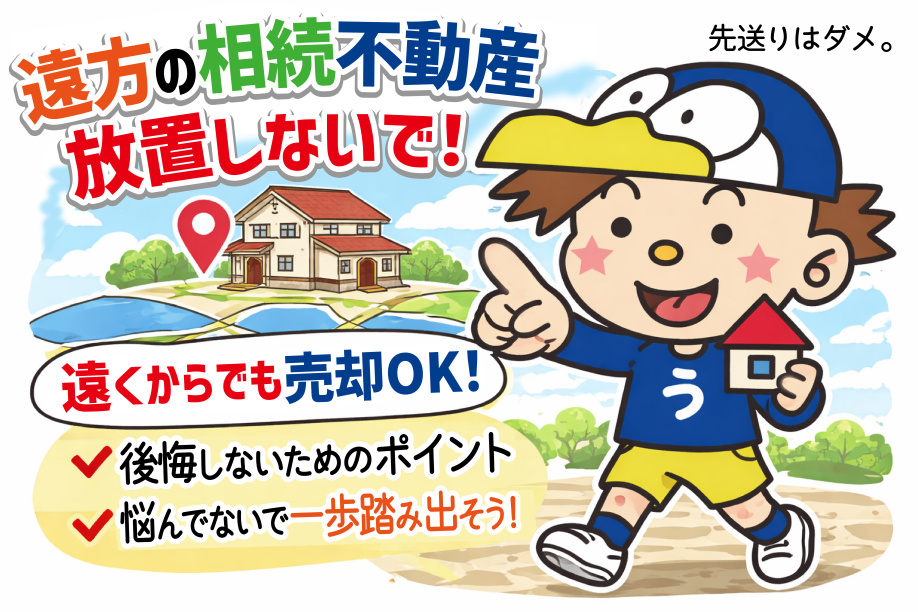 遠方の相続不動産どうする？売却方法を比較して後悔しない選び方の画像