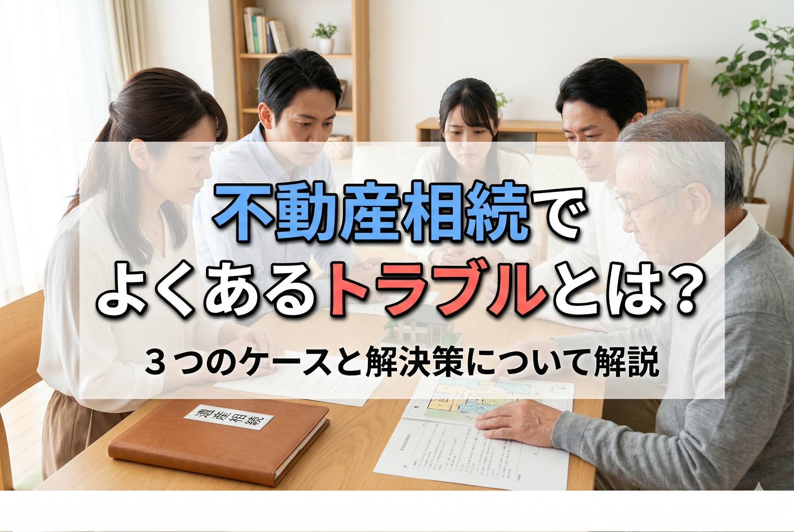 不動産相続でよくあるトラブルとは？3つのケースと解決策について解説