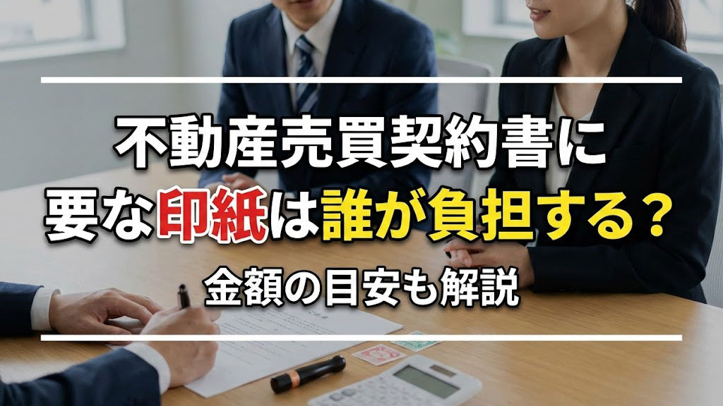 不動産売買契約書に必要な印紙は誰が負担する？金額の目安も解説の画像
