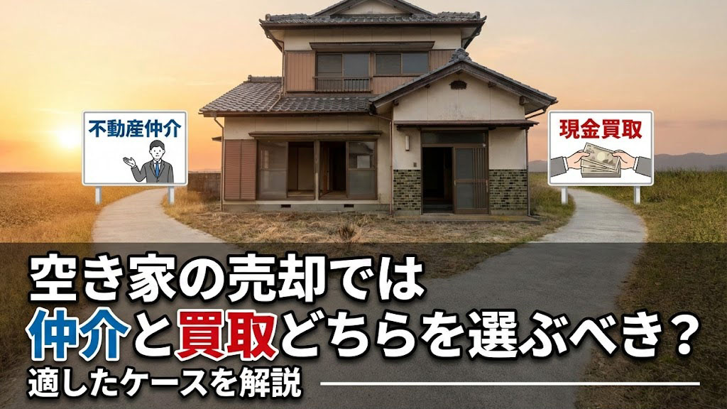 空き家の売却では仲介と買取どちらを選ぶべき？適したケースを解説の画像