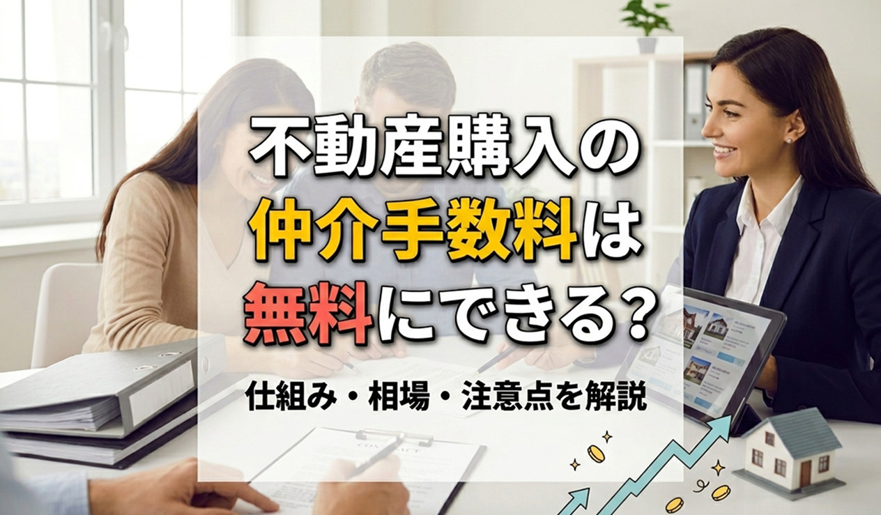 不動産購入の仲介手数料は無料にできる？仕組み・相場・注意点を解説