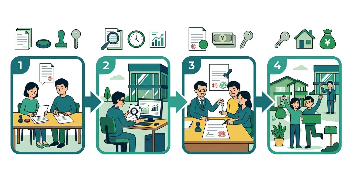 住宅ローン審査フローチャート