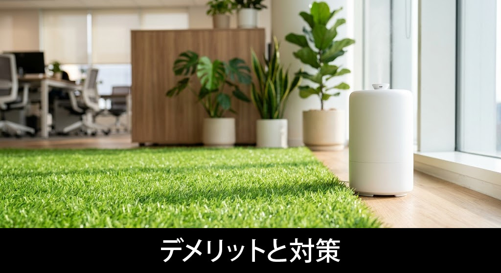 オフィスに人工芝を導入するデメリットと対策