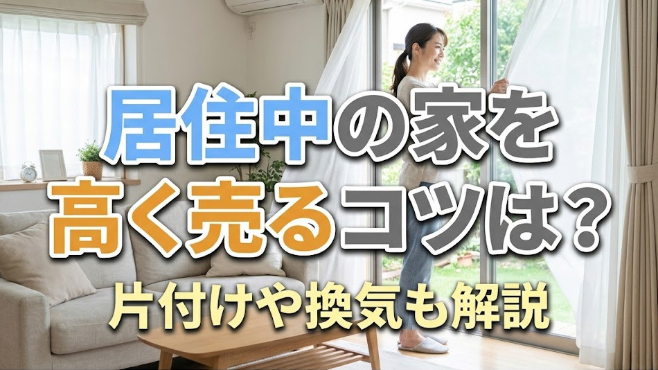 居住中の家を高く売るコツは？片付けや換気も解説の画像