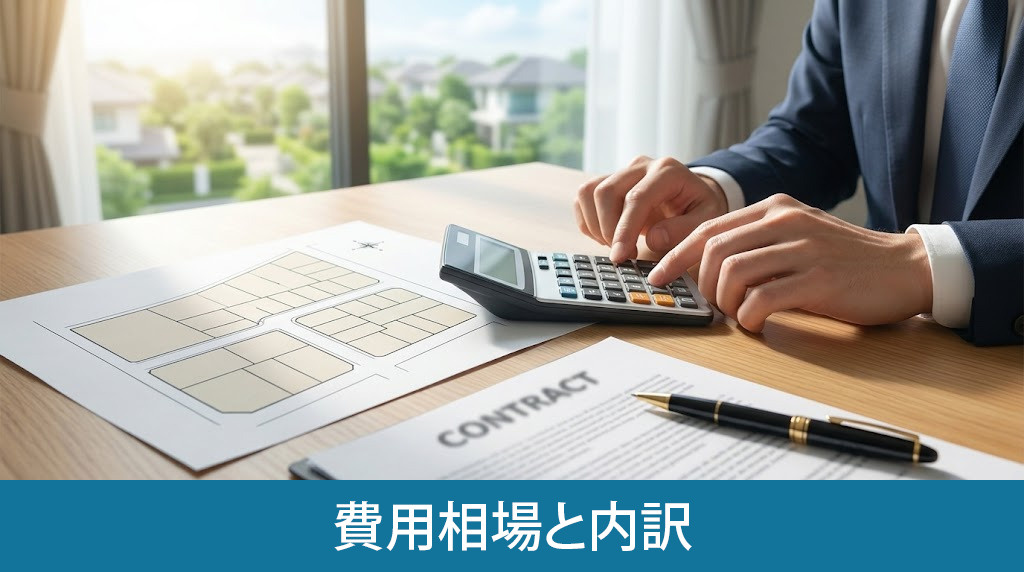 土地の分筆にかかる費用相場と内訳
