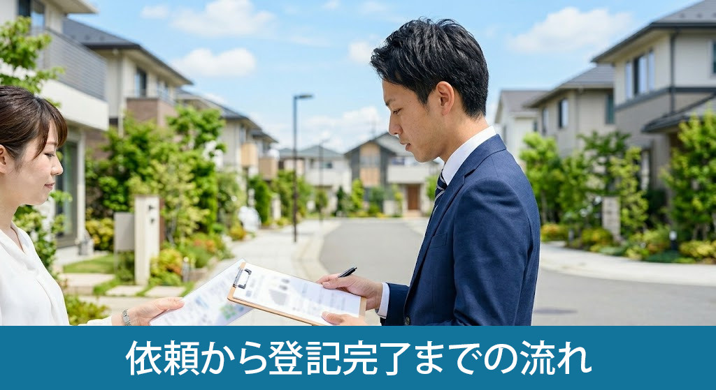 依頼から登記完了までの流れ