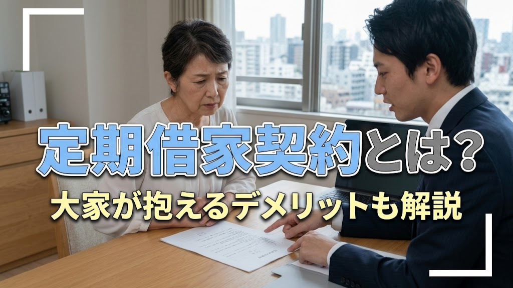 定期借家契約とは？大家が抱えるデメリットも解説の画像