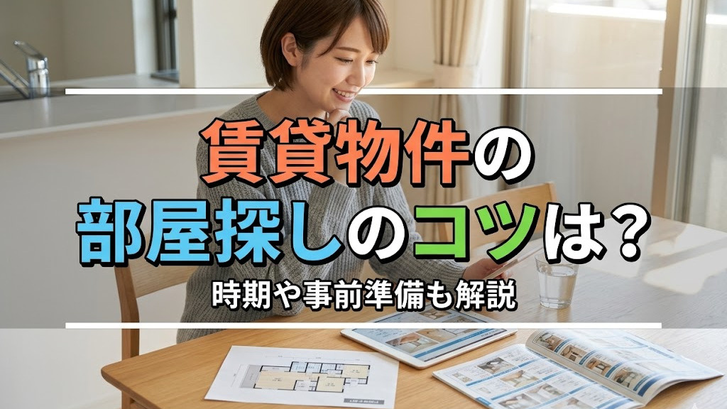 賃貸物件の部屋探しのコツは？時期や事前準備も解説の画像