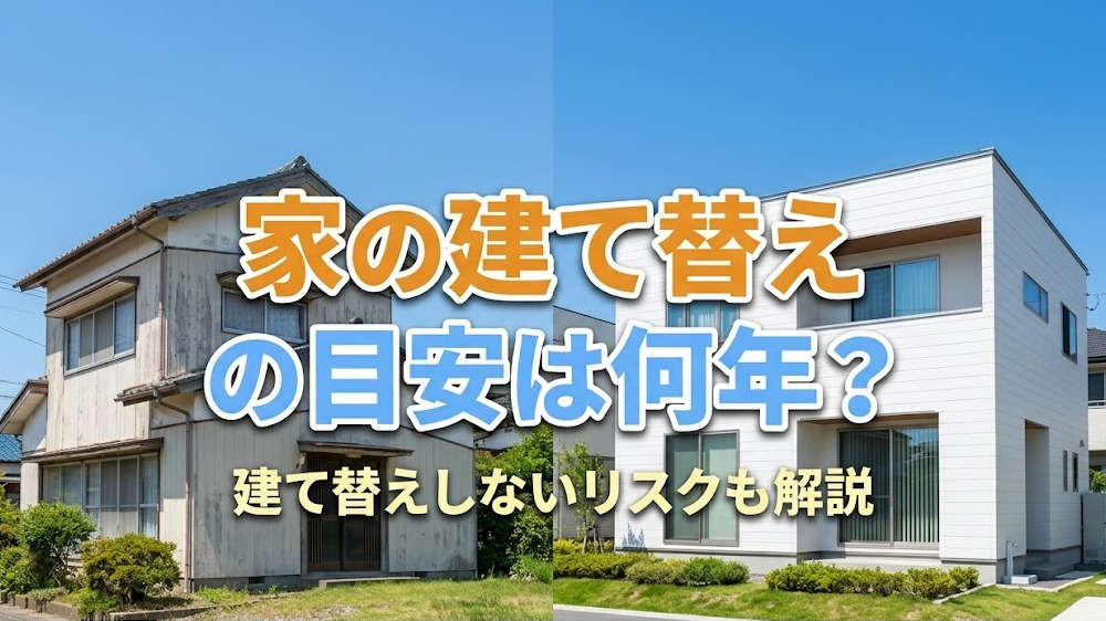 家の建て替えの目安は何年？建て替えしないリスクも解説の画像