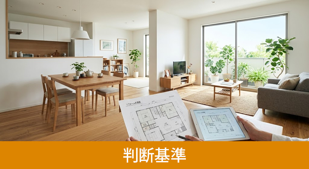 建て替えとリフォームで迷った際の判断基準