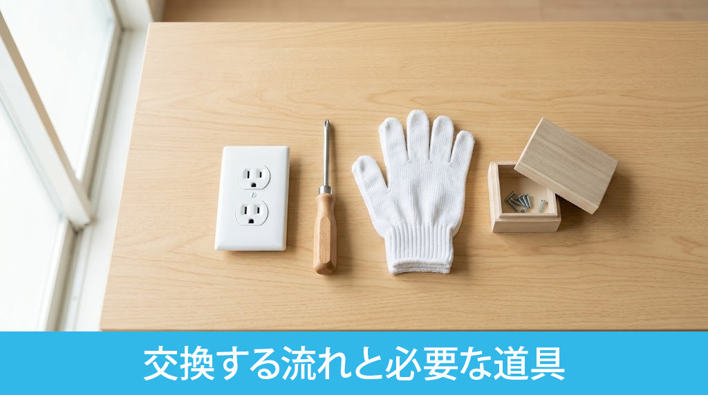 コンセントカバーを交換する流れと必要な道具