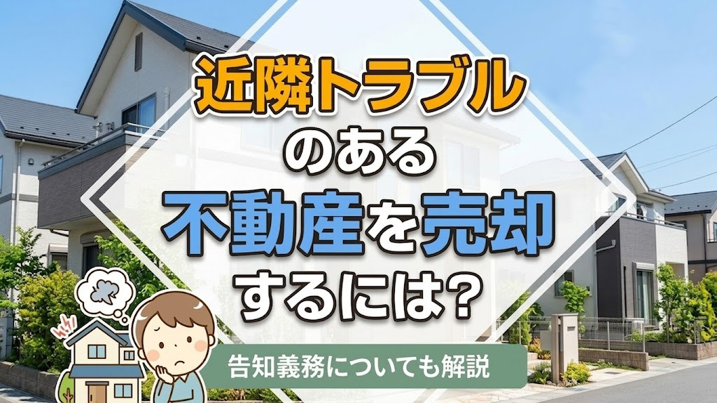 近隣トラブルのある不動産を売却するには？告知義務についても解説の画像