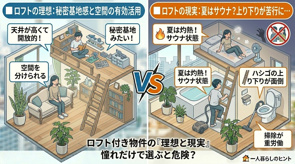 【憧れだけで選ぶと危険?】ロフト付き物件の「理想と現実」…住んでわかったメリット・デメリットの画像