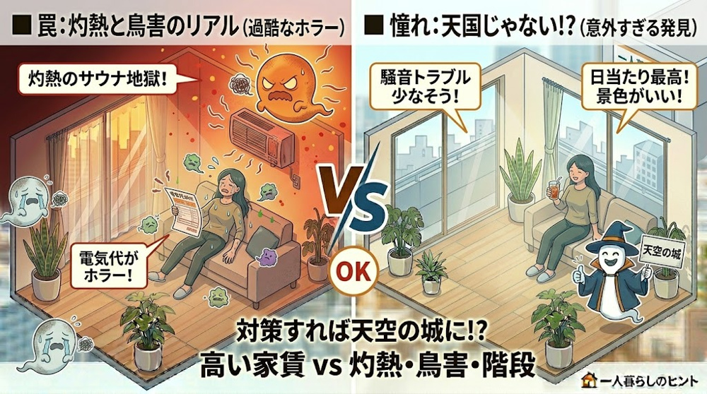 【憧れの罠】「最上階・角部屋」は天国じゃない!? 住んでわかった灼熱と鳥害のリアルの画像