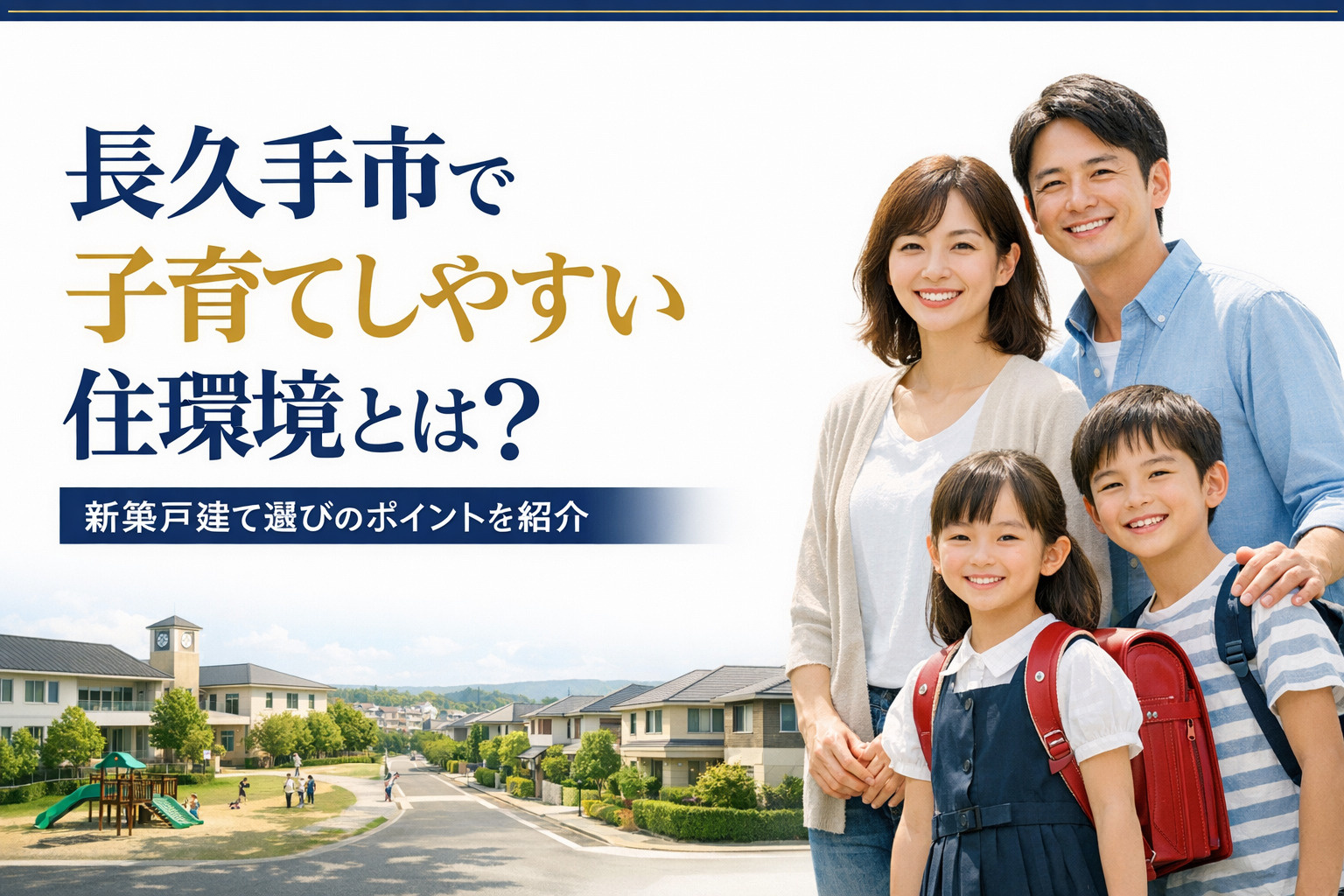 長久手市で子育てしやすい住環境とは?新築戸建て選びのポイントを紹介の画像