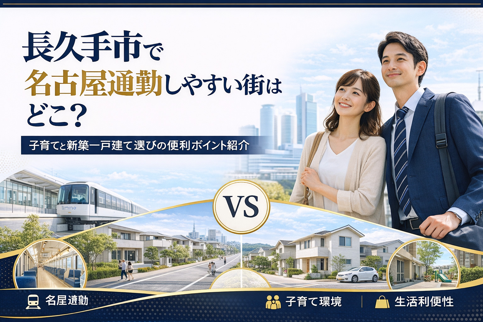 長久手市で名古屋通勤しやすい街はどこ? 子育てと新築一戸建て選びの便利ポイント紹介の画像