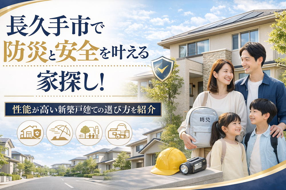 長久手市で防災と安全を叶える家探し！  性能が高い新築戸建ての選び方を紹介の画像