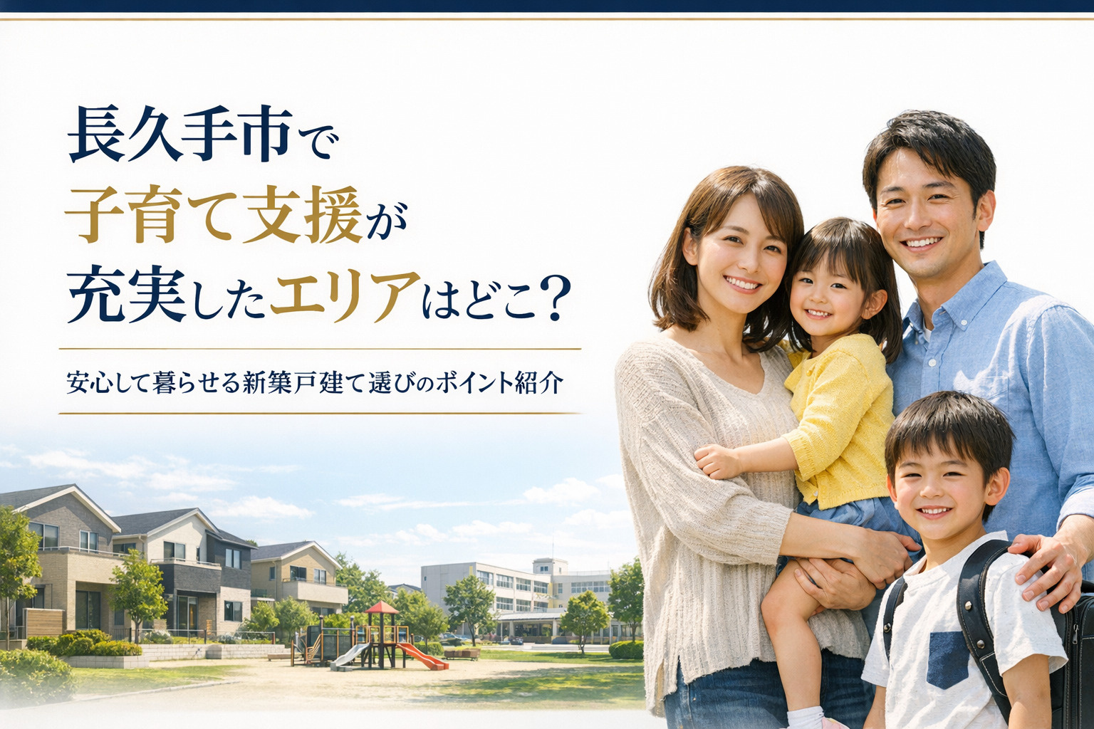 長久手市で子育て支援が充実したエリアはどこ？  安心して暮らせる新築戸建て選びのポイント紹介の画像