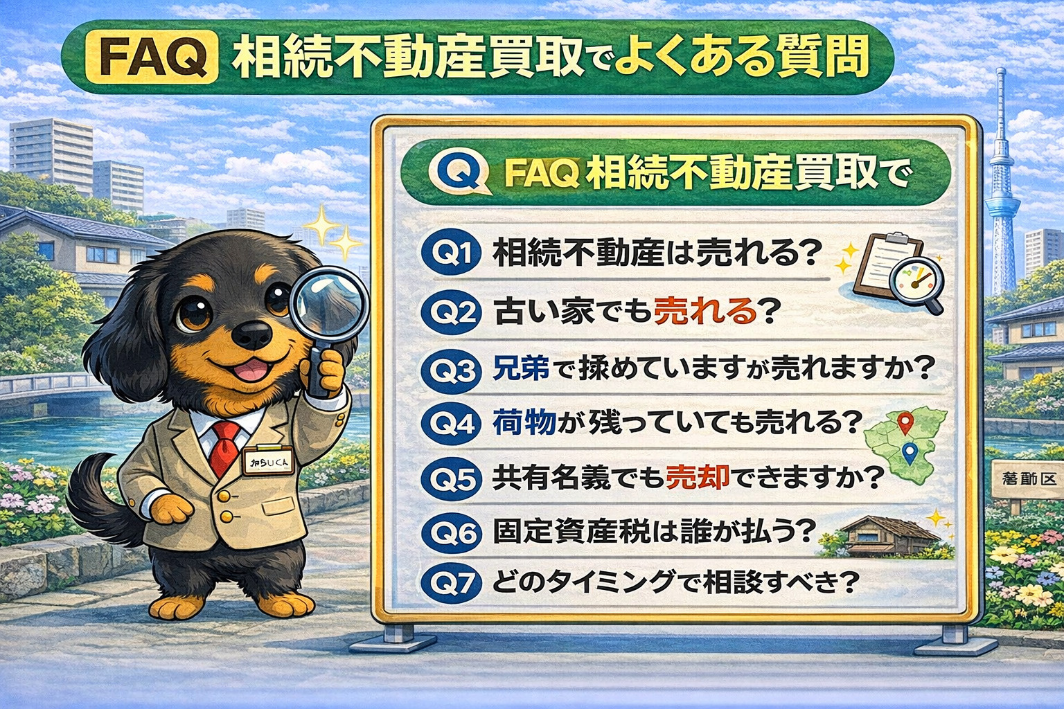 相続不動産のよくある質問