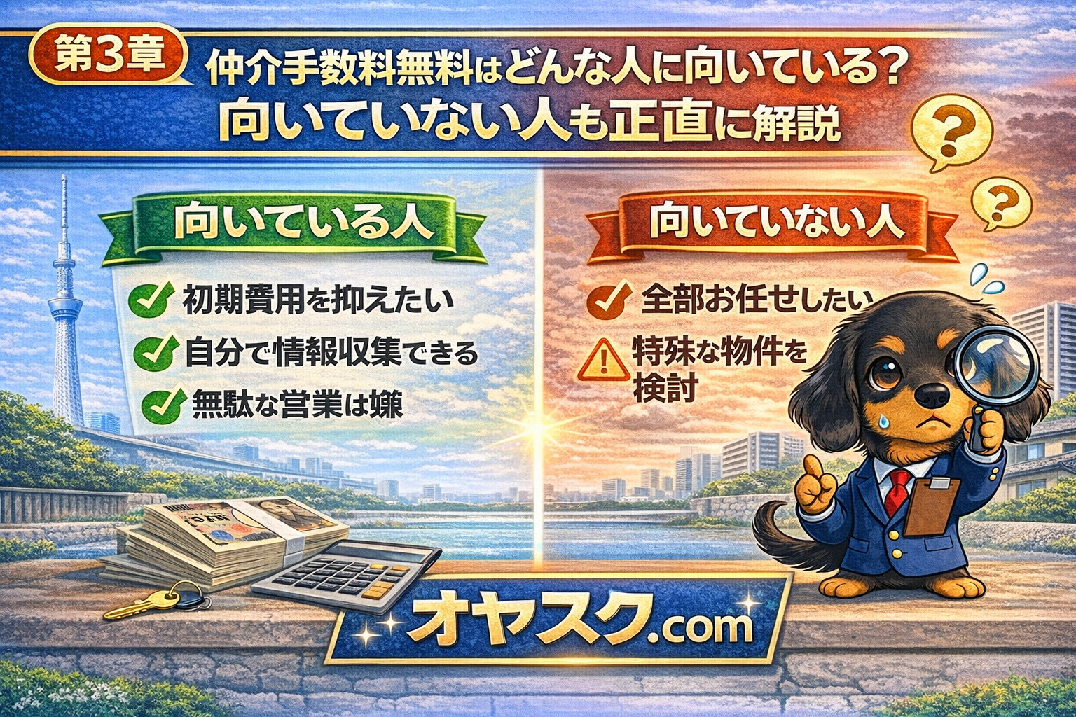 仲介手数料無料に向いている人