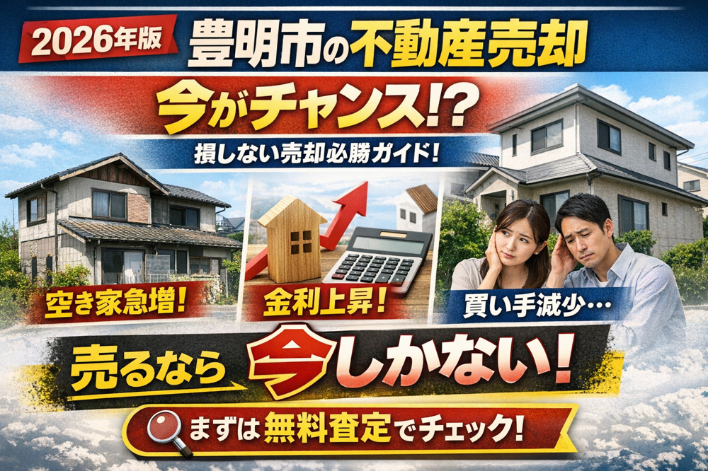 【2026年版】豊明市の不動産売却は今がチャンス？ 価格動向・空き家問題・金利上昇を踏まえた“損しない売り方”の画像