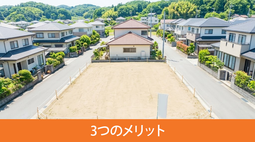 土地だけ先に購入する3つのメリット