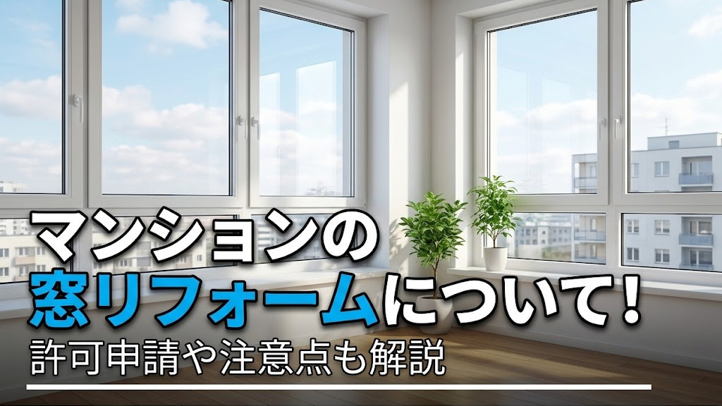 マンションの窓リフォームについて！許可申請や注意点も解説の画像