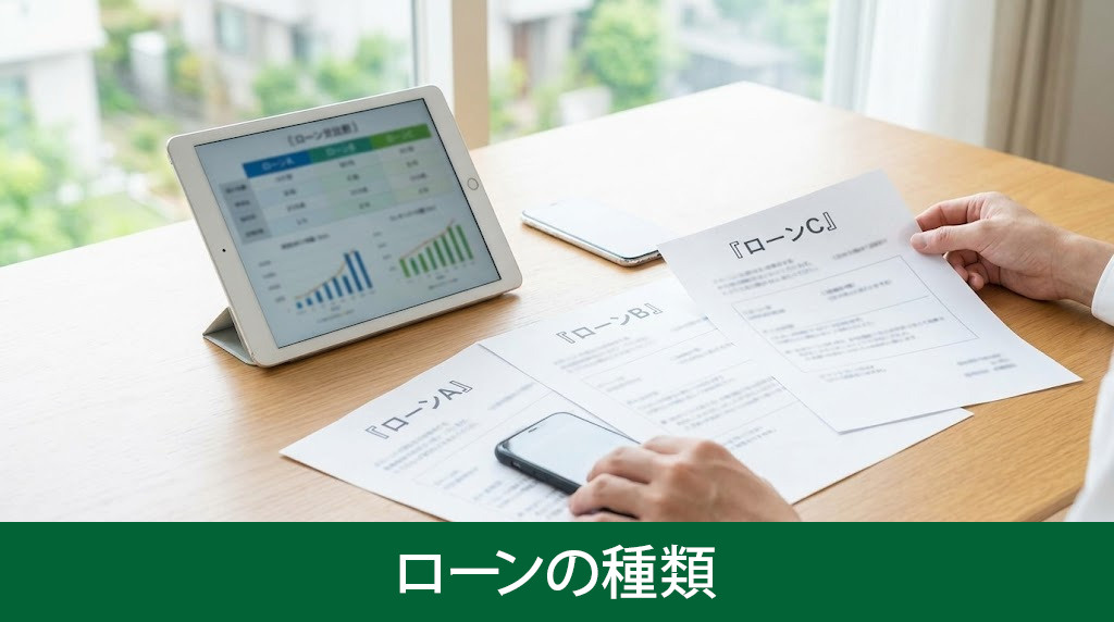 不動産購入で利用できるローンの種類