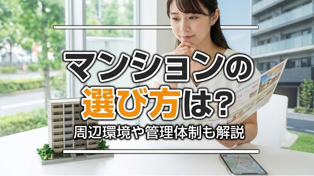 マンションの選び方は？周辺環境や管理体制も解説の画像