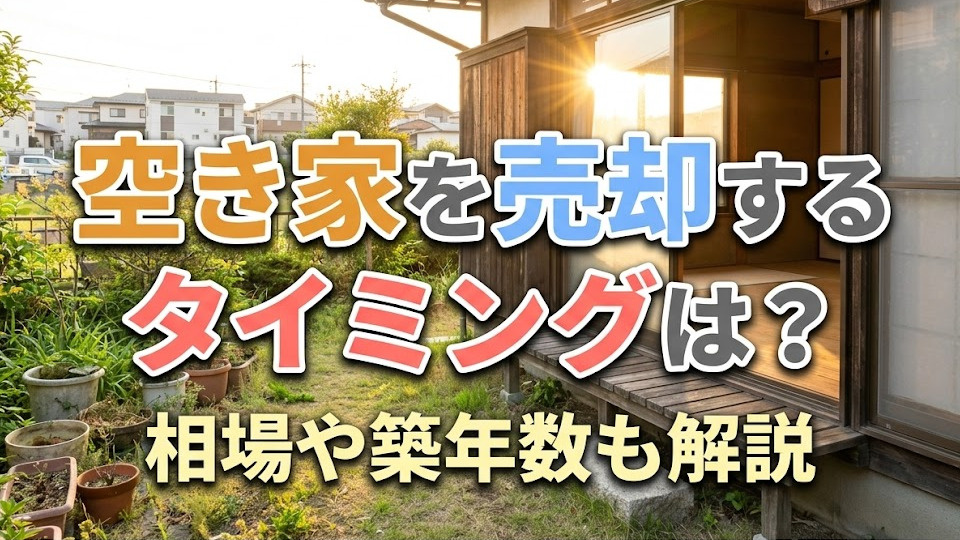 空き家を売却するタイミングは？相場や築年数も解説の画像