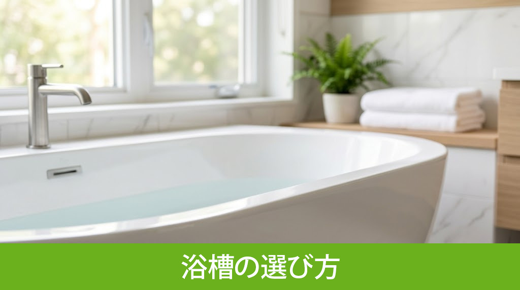 くつろぎと機能性を両立する浴槽の選び方