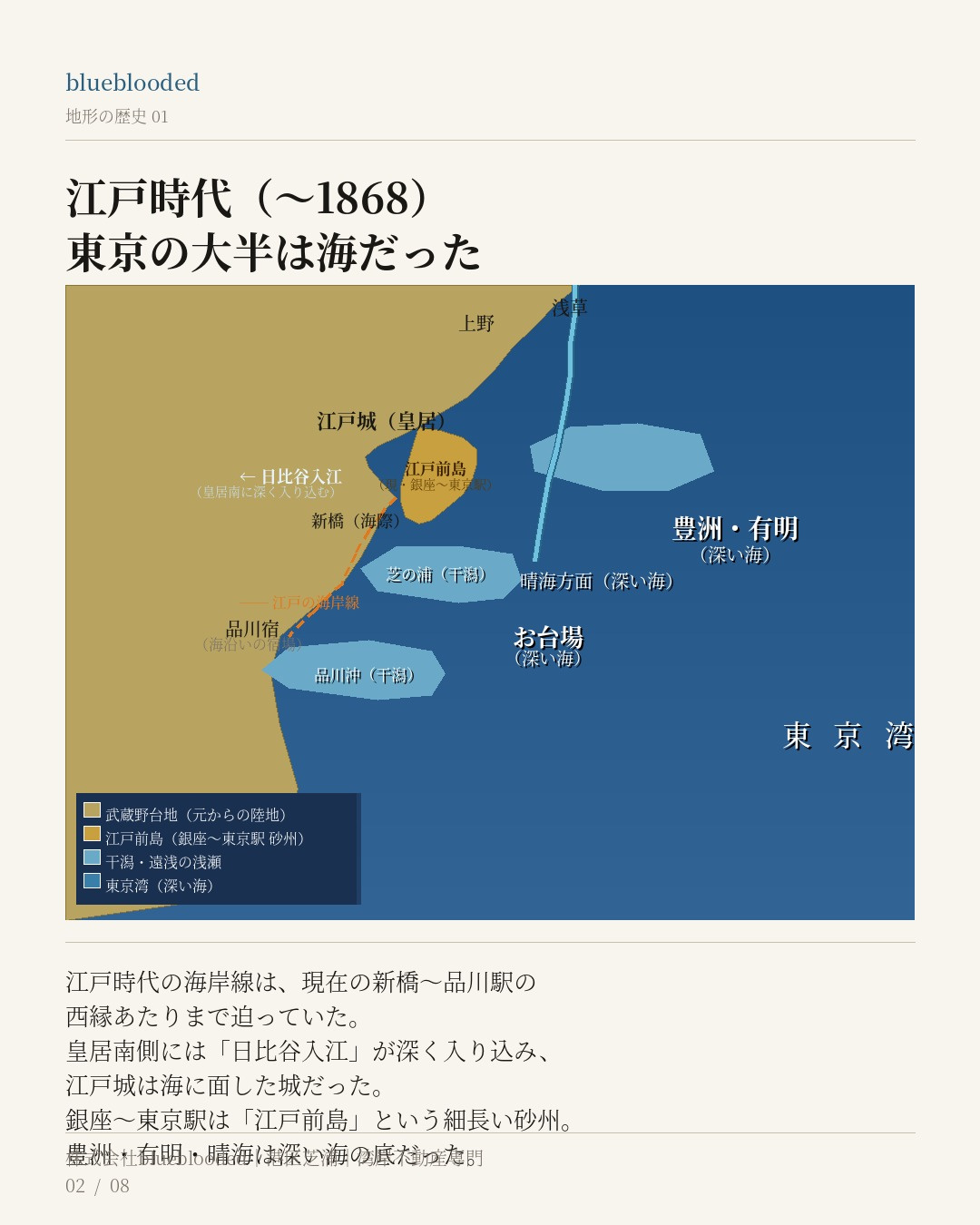 昔は全部、海だった。だから、安全なのだ。 ——湾岸エリアの地盤を、歴史と震災データで読み解く 株式会社bluebloodedの画像