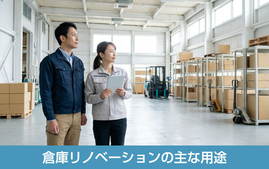 倉庫リノベーションの主な用途