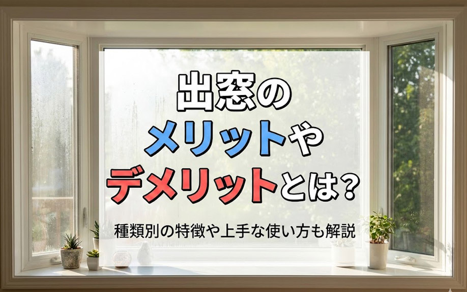出窓のメリットやデメリットとは？種類別の特徴や上手な使い方も解説の画像
