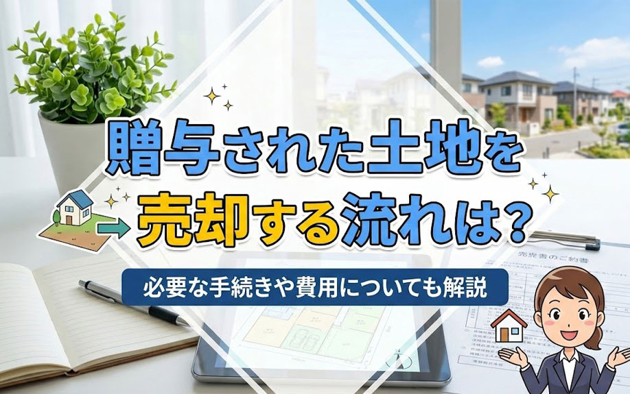 贈与された土地を売却する流れは？必要な手続きや費用についても解説の画像