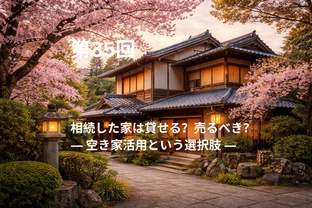 相続した家は貸せる？売るべき？  ― 空き家活用という選択肢 ―の画像