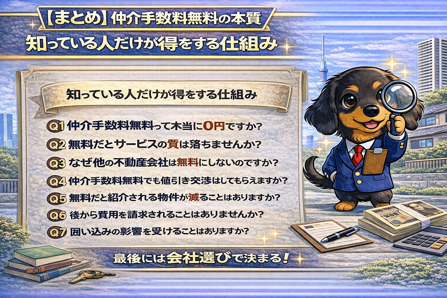 仲介手数料無料のまとめ