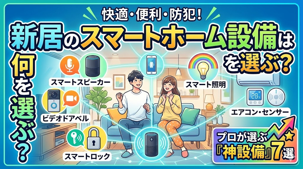 新居のスマートホーム設備は何を選ぶ？  暮らしが変わる設備比較で神アイテムを見極めるの画像