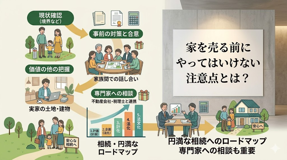 家を売る前にやってはいけない注意点とは？失敗を避けるために売る前後の流れを解説の画像