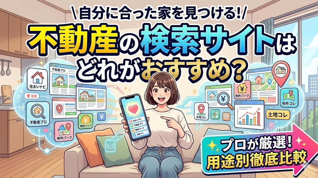 不動産の検索サイトはどれがおすすめ？比較で物件探しを効率化するコツの画像