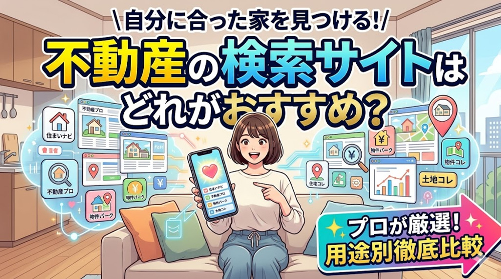 不動産の検索サイトはどれがおすすめ？比較で物件探しを効率化するコツの画像