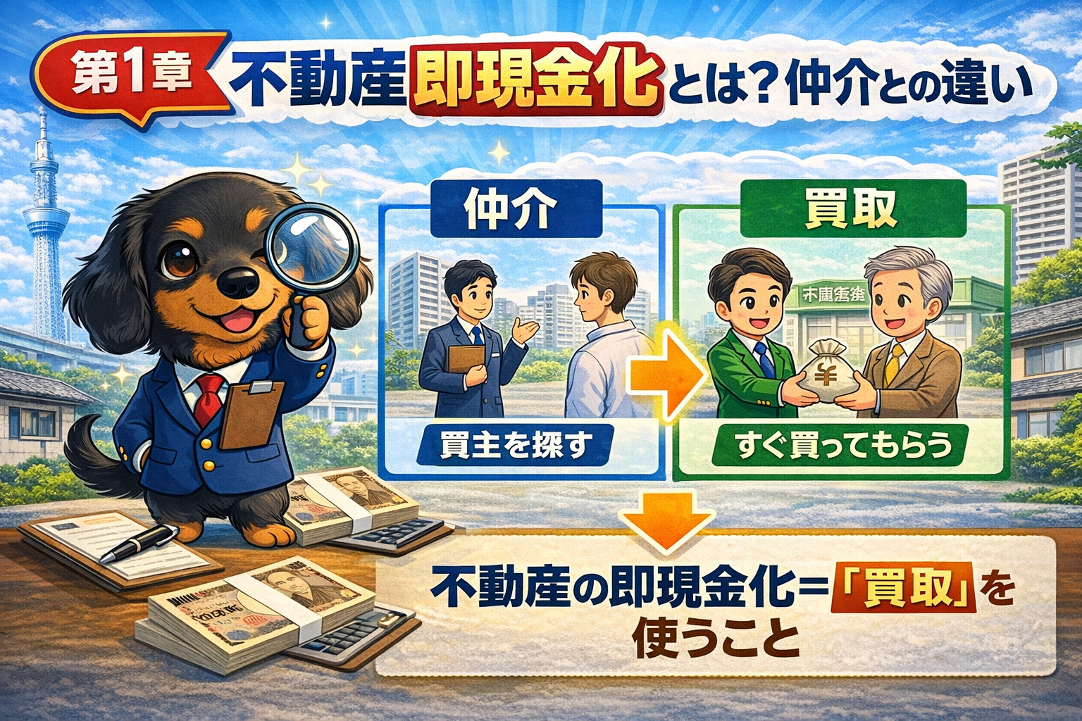 不動産即現金化とは 仲介との違い