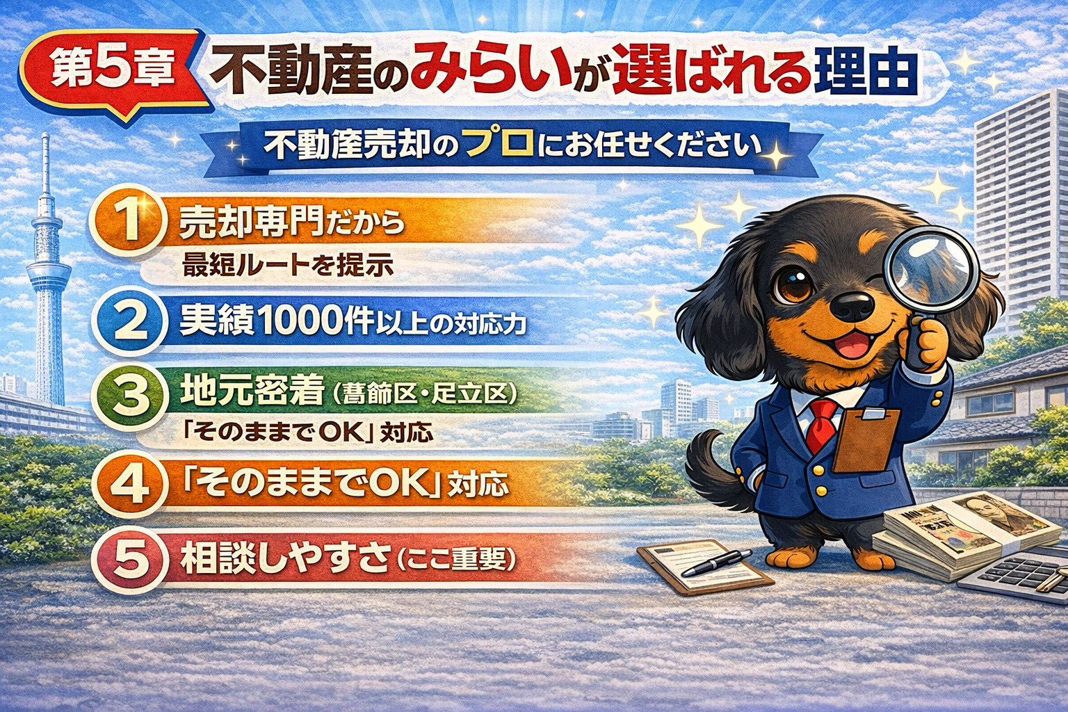 不動産のみらいが選ばれる理由