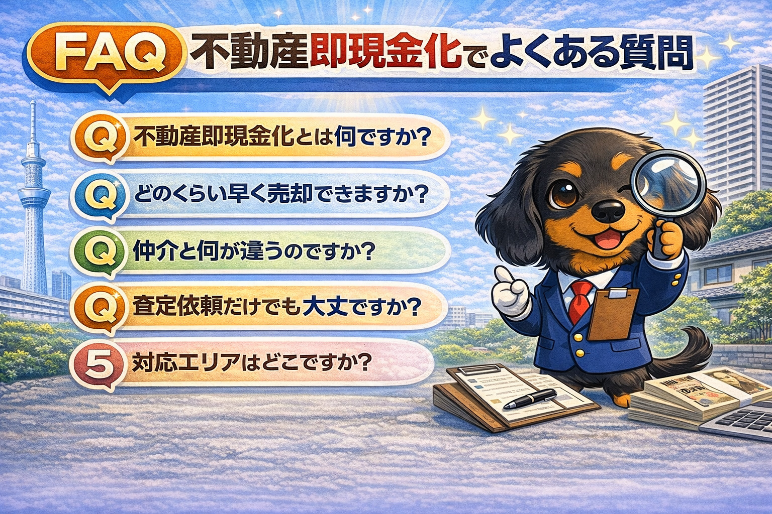 不動産即現金化のよくある質問