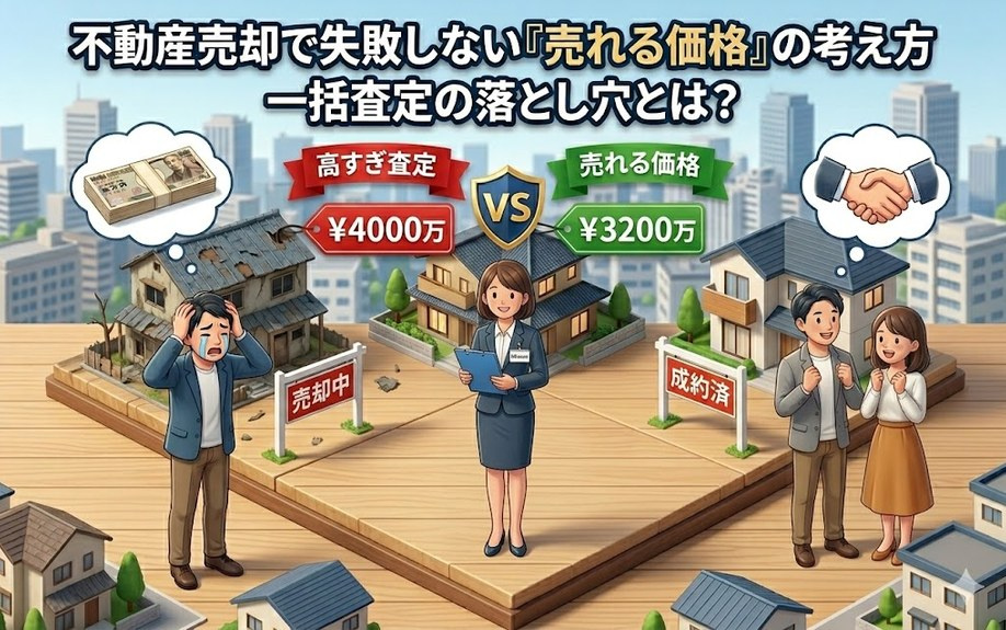 不動産売却で失敗しない「売れる価格」の考え方 一括査定の落とし穴とは？の画像