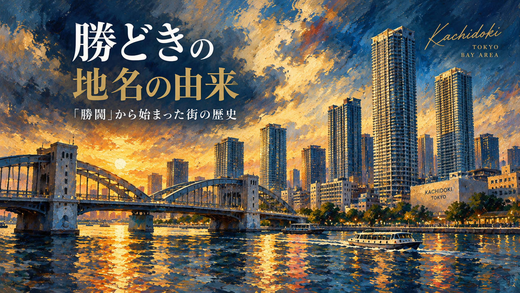 なぜ「勝どき」という名前なのか。｜地名の由来と東京湾岸の歴史の画像