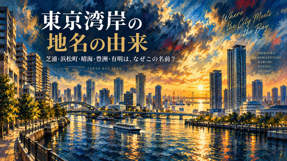 東京湾岸の地名の由来｜芝浦・浜松町・晴海・豊洲・有明はなぜこの名前？の画像