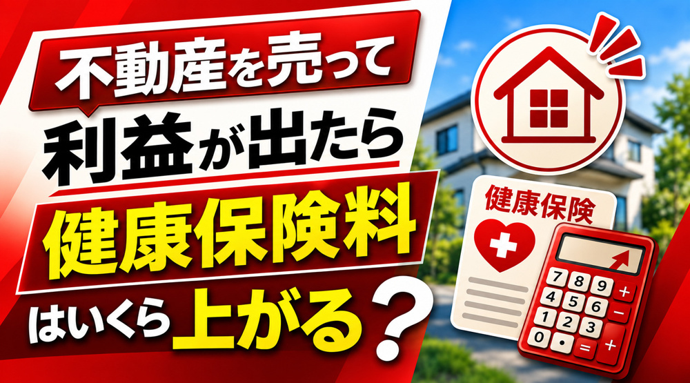 不動産を売って利益が出たら、健康保険料はいくら上がる？の画像
