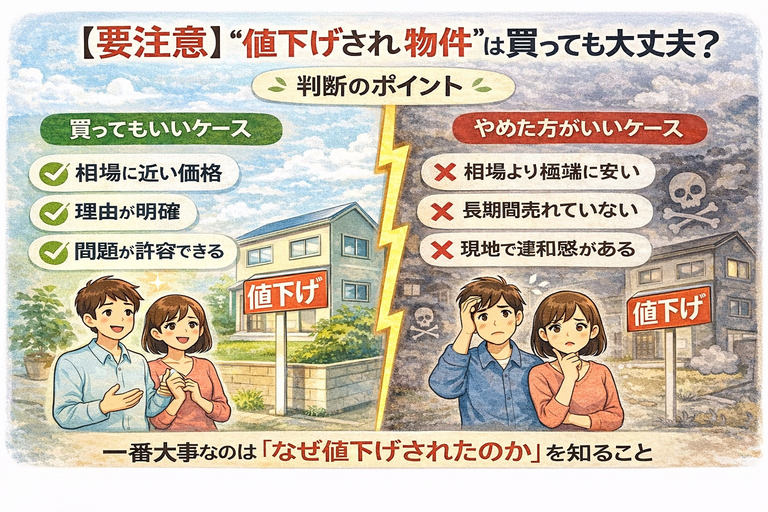 【要注意】“値下げされた物件”は買っても大丈夫？判断のポイントの画像